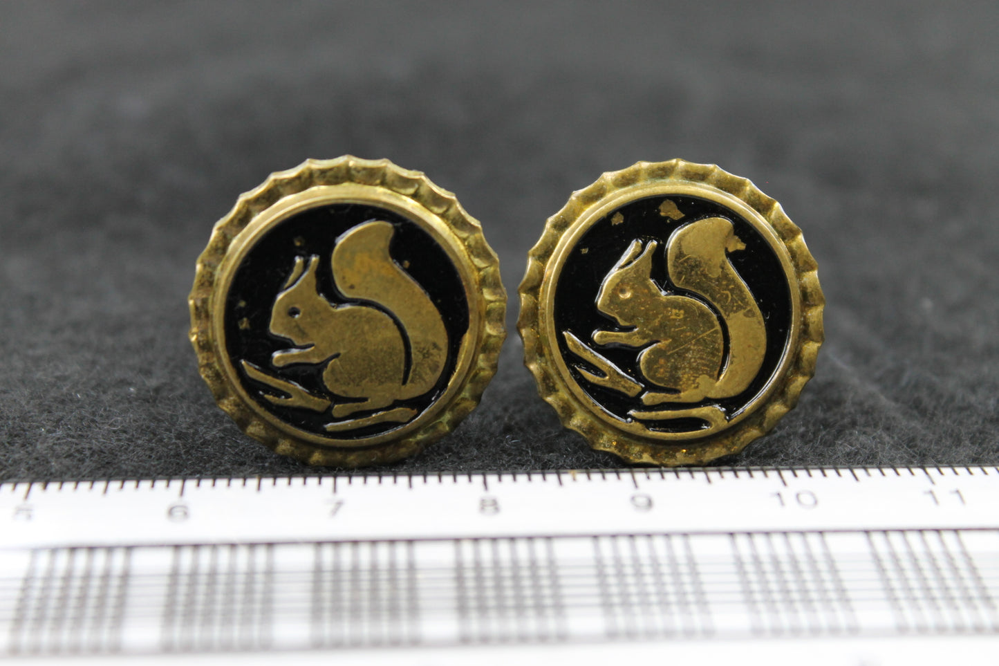 Vintage Anson Black Hills Gold Leaf Cufflinks