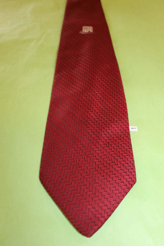 Vintage 1960s/70s Wemlon By Wembley Burgundy Arc de Triomphe Tie