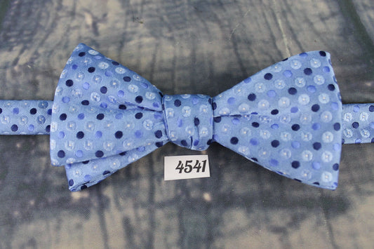 Superb Stafford Blue Navy Polka Dot Pre-Tied Bow Tie Adjustable