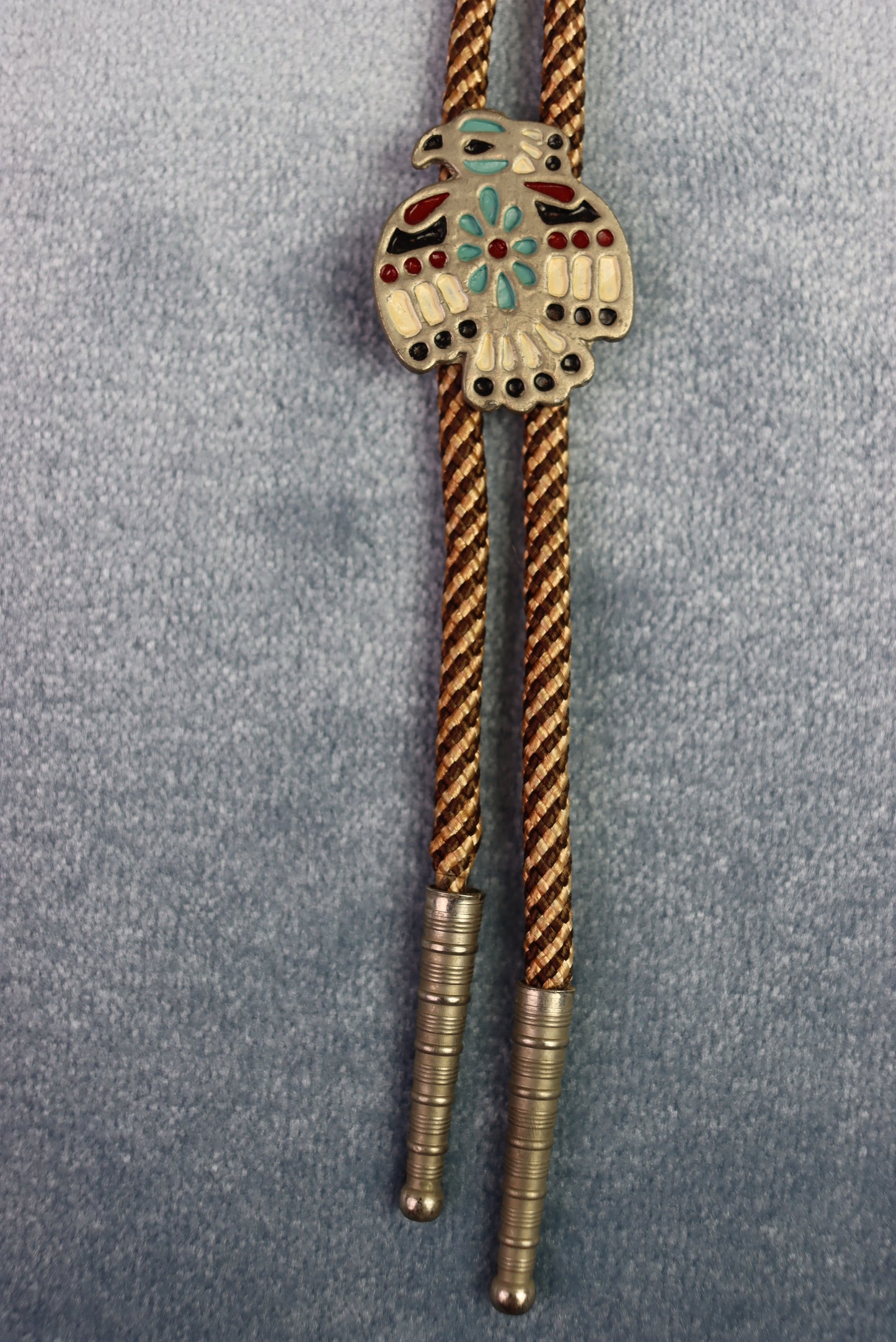 Vintage Tribal Eagle Bolo Western Tie