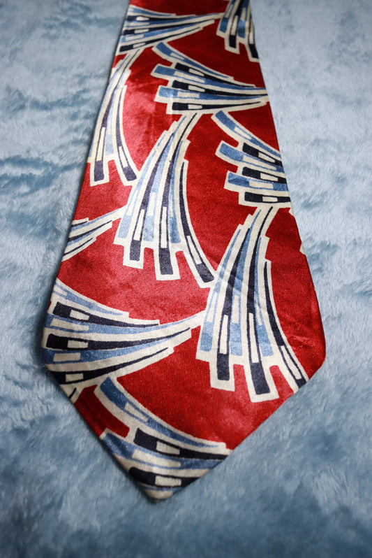 Merritt Cravats Longshire Satins Vintage Swing Tie 1940s/50s