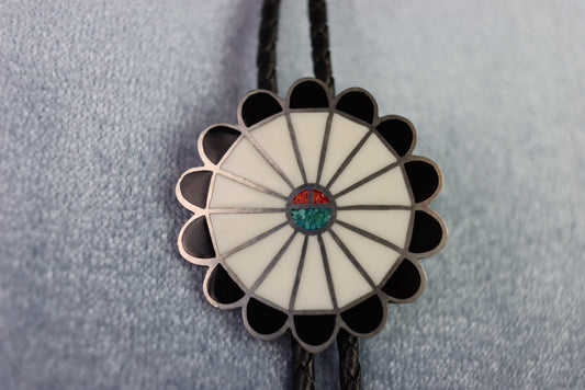 Vintage Enamel Dream Catcher Bolo Western Tie