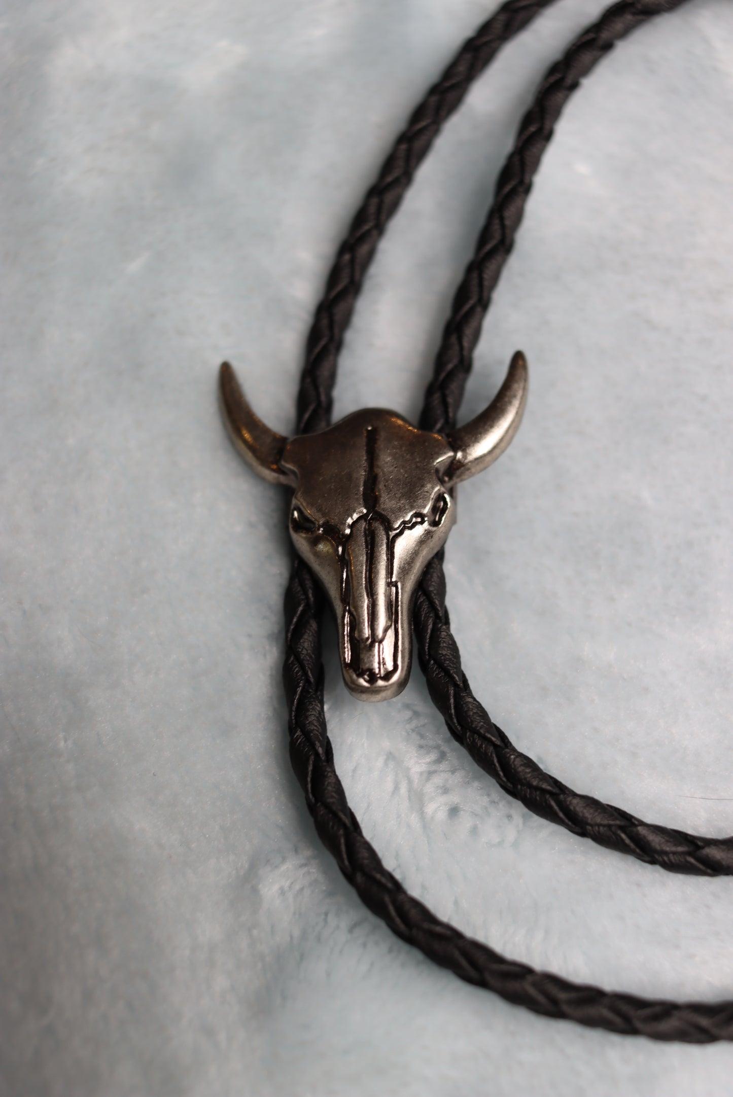 Steer Skull Bolo Western Tie