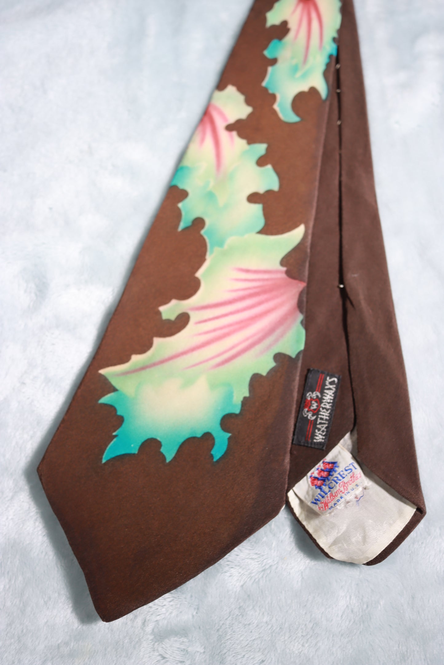 Vintage California Artists Guild Hand Painted Swing Tie 1940s/50s