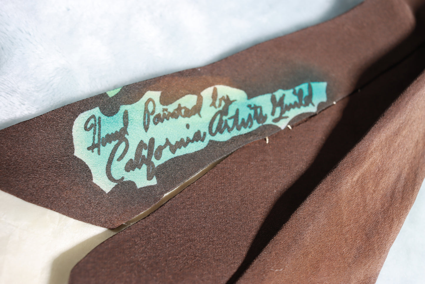 Vintage California Artists Guild Hand Painted Swing Tie 1940s/50s