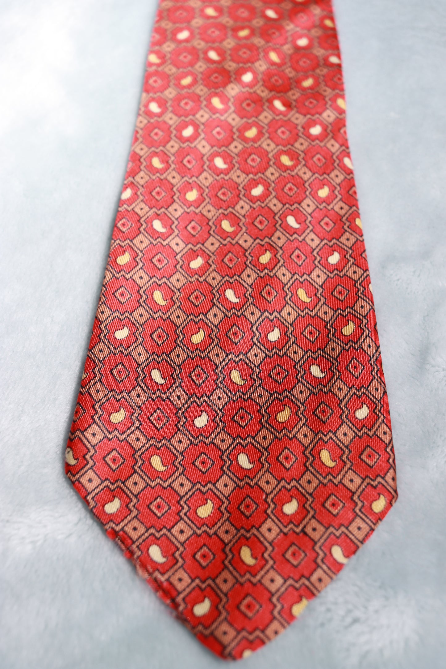 Vintage All Silk by Hut Dark Oranges Tie 1940s/50s