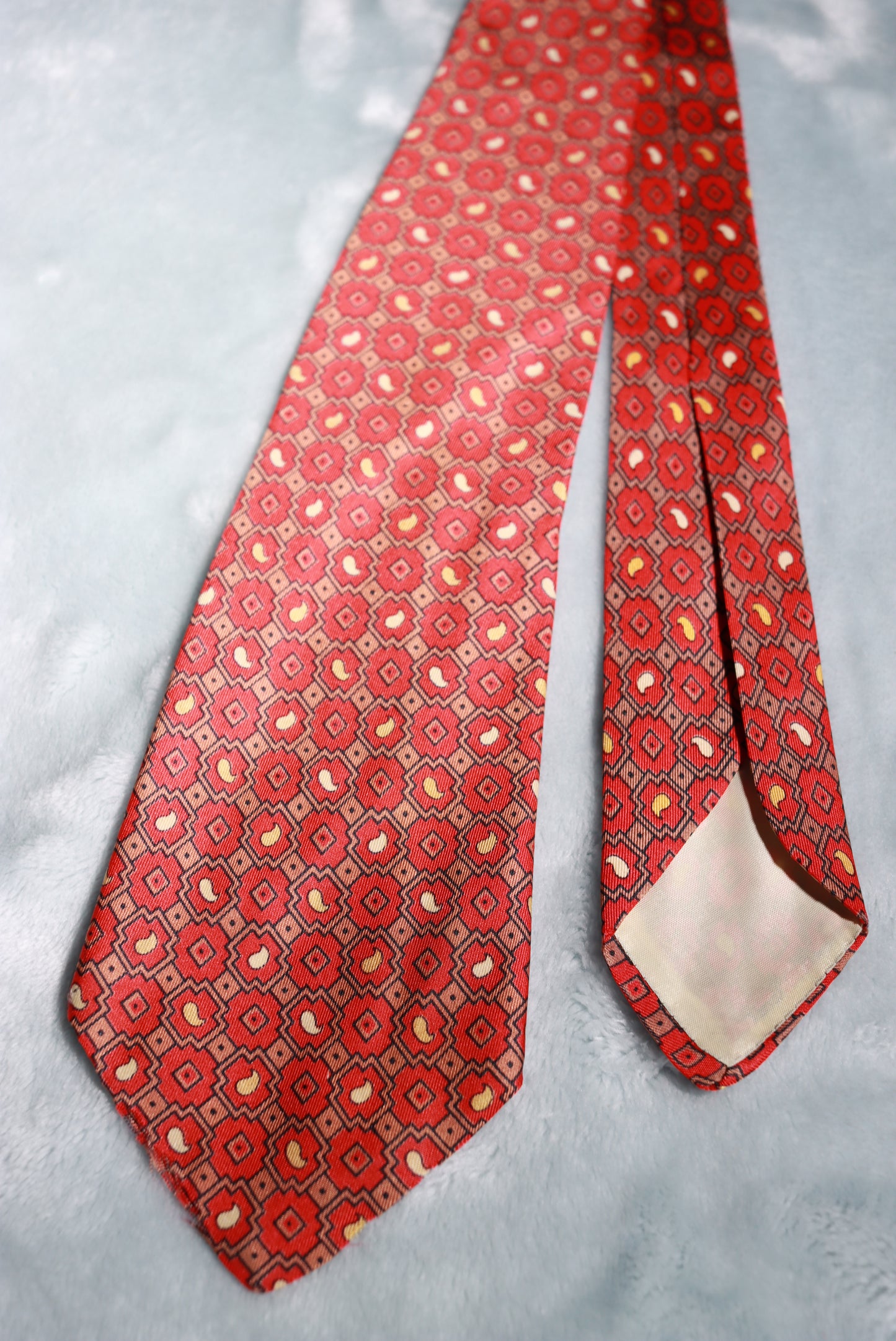 Vintage All Silk by Hut Dark Oranges Tie 1940s/50s