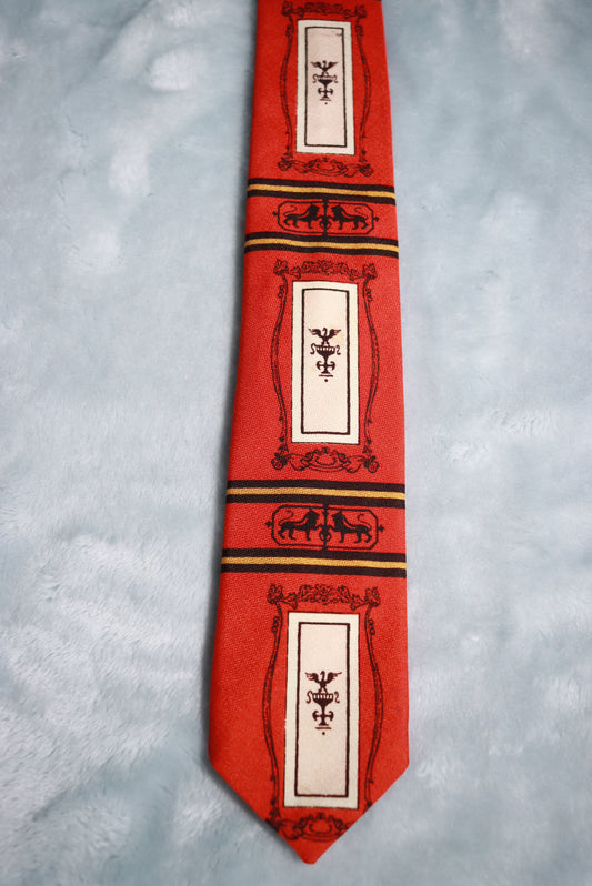 Vintage 5th Avenue Cravat Classis Design Hand Tailored Tie