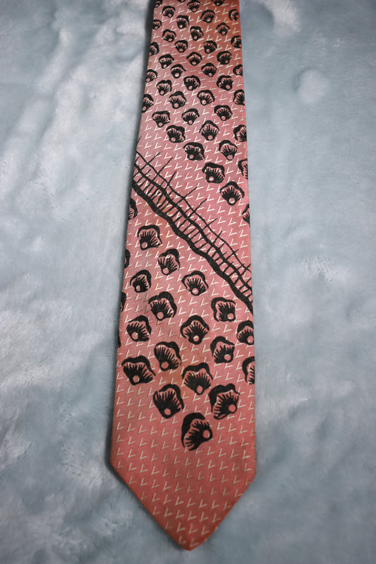 Vintage yApre All Silk Dusky Pink Tie