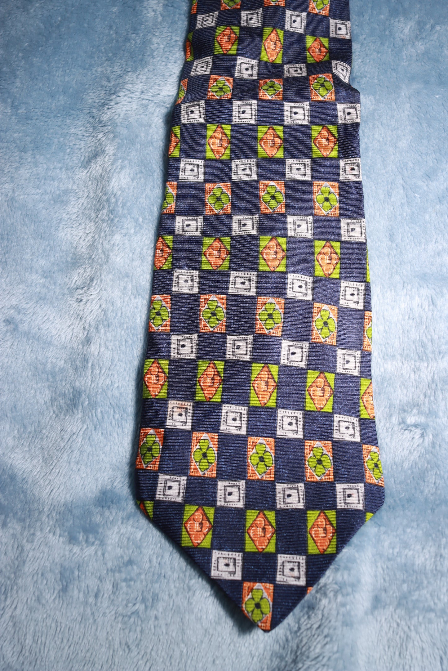 Vintage Mondo di Marco All Silk Chequerboard Tie