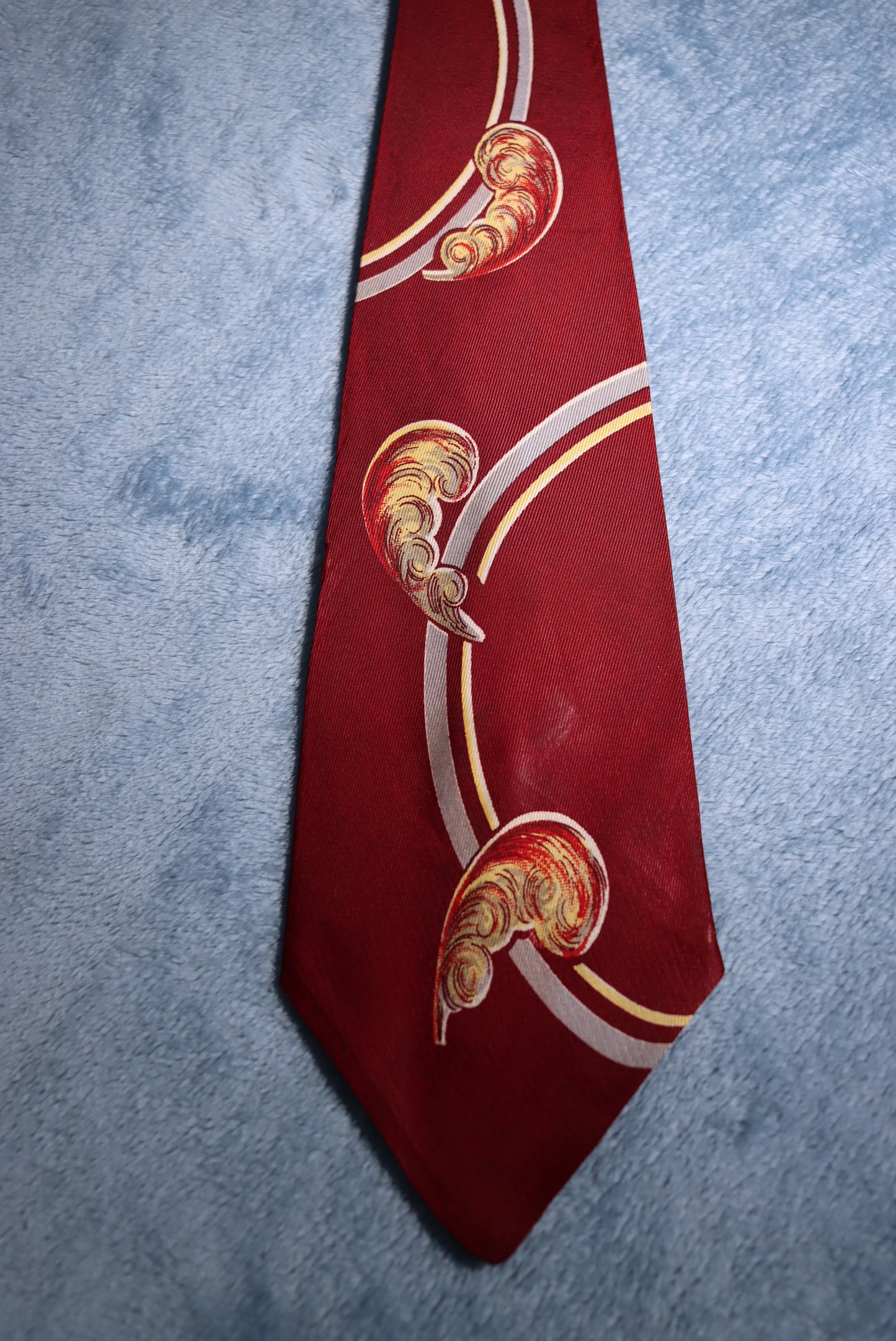 Wilson Fancy Feather Vintage Swing Tie 1940s/50s