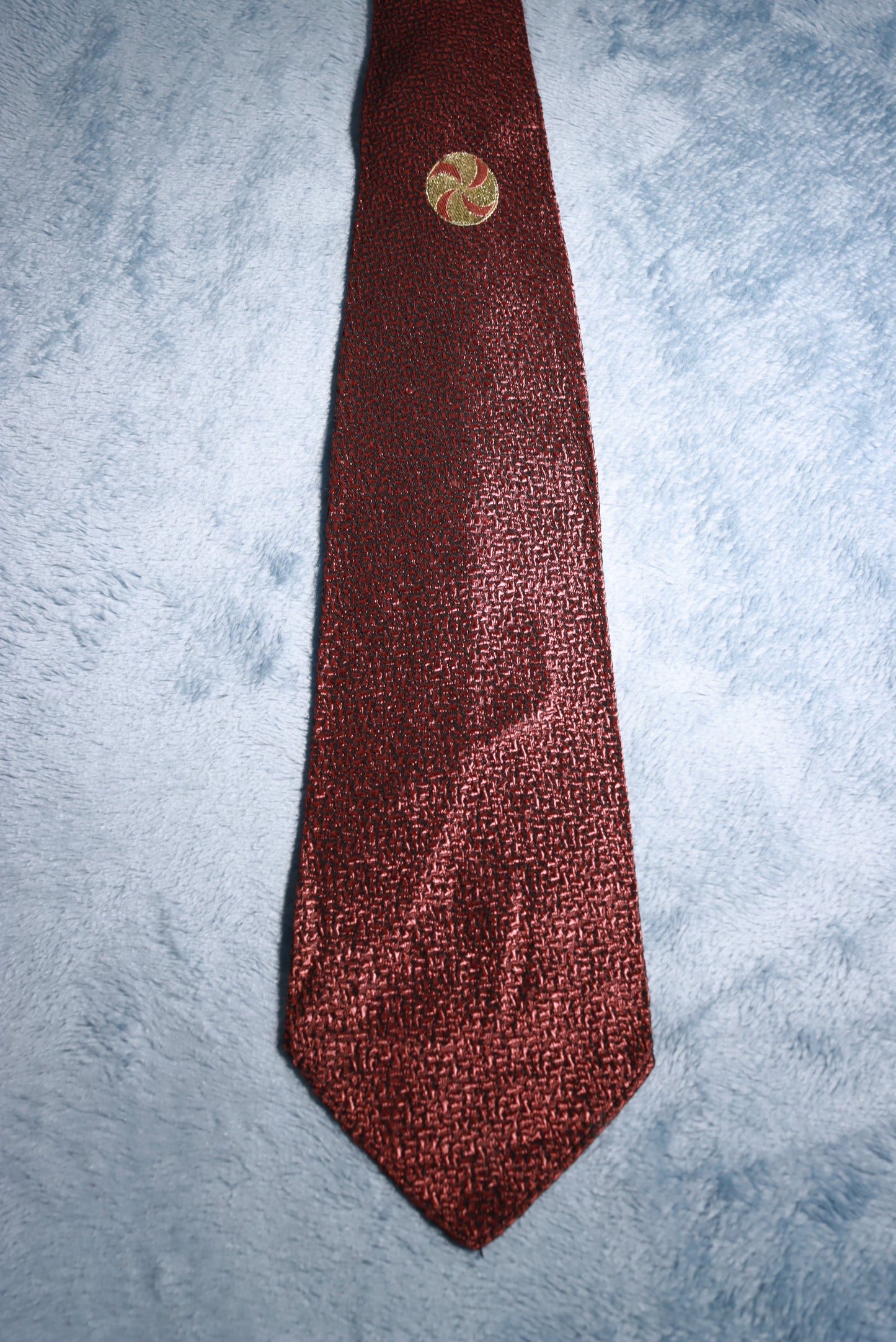 Arrow Rose Pink Shark Skin Celtic Shield Vintage Tie