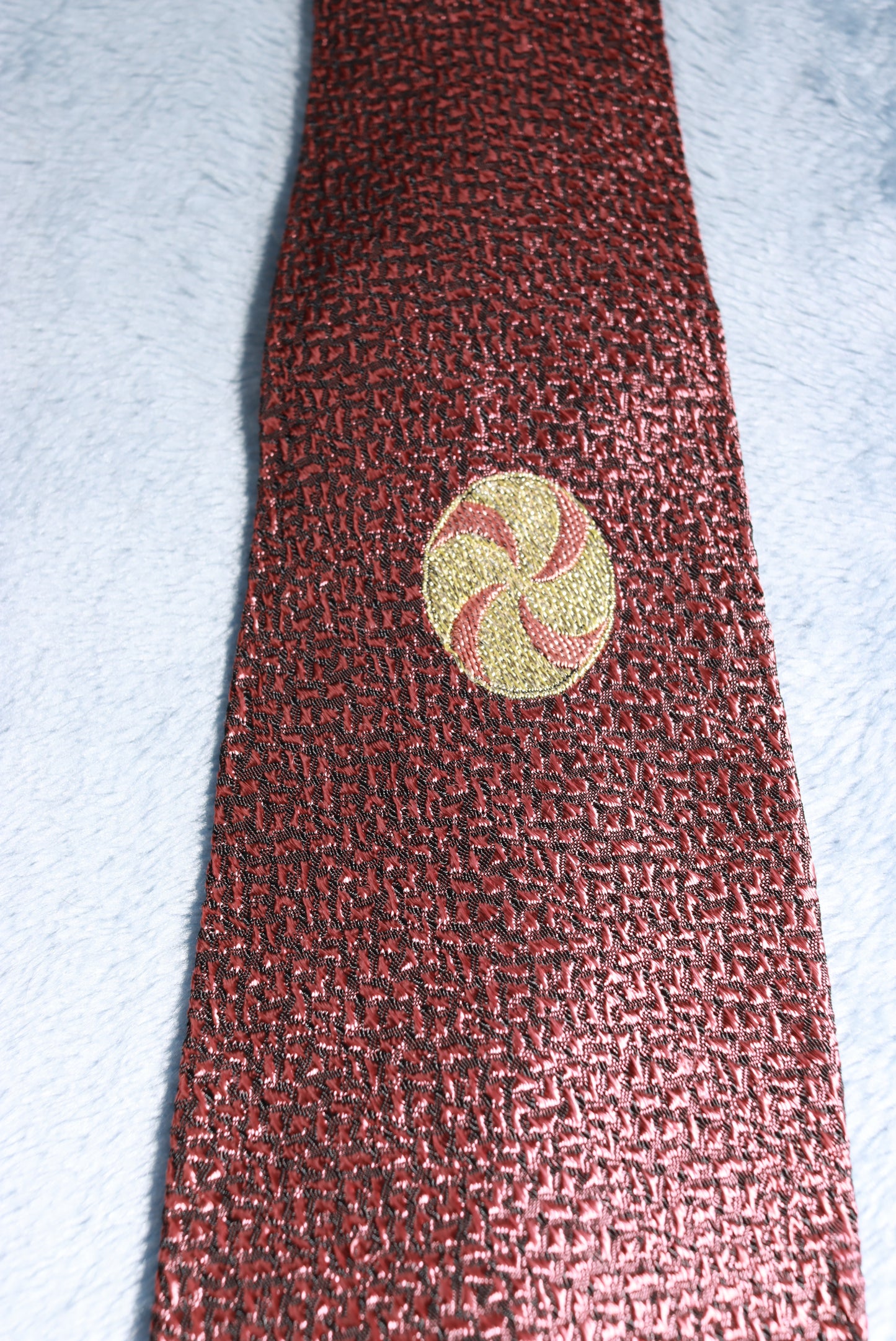 Arrow Rose Pink Shark Skin Celtic Shield Vintage Tie