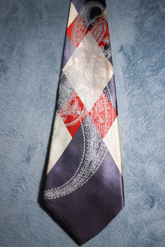 Penney's Towncraft Filigree Paisley Vintage Tie