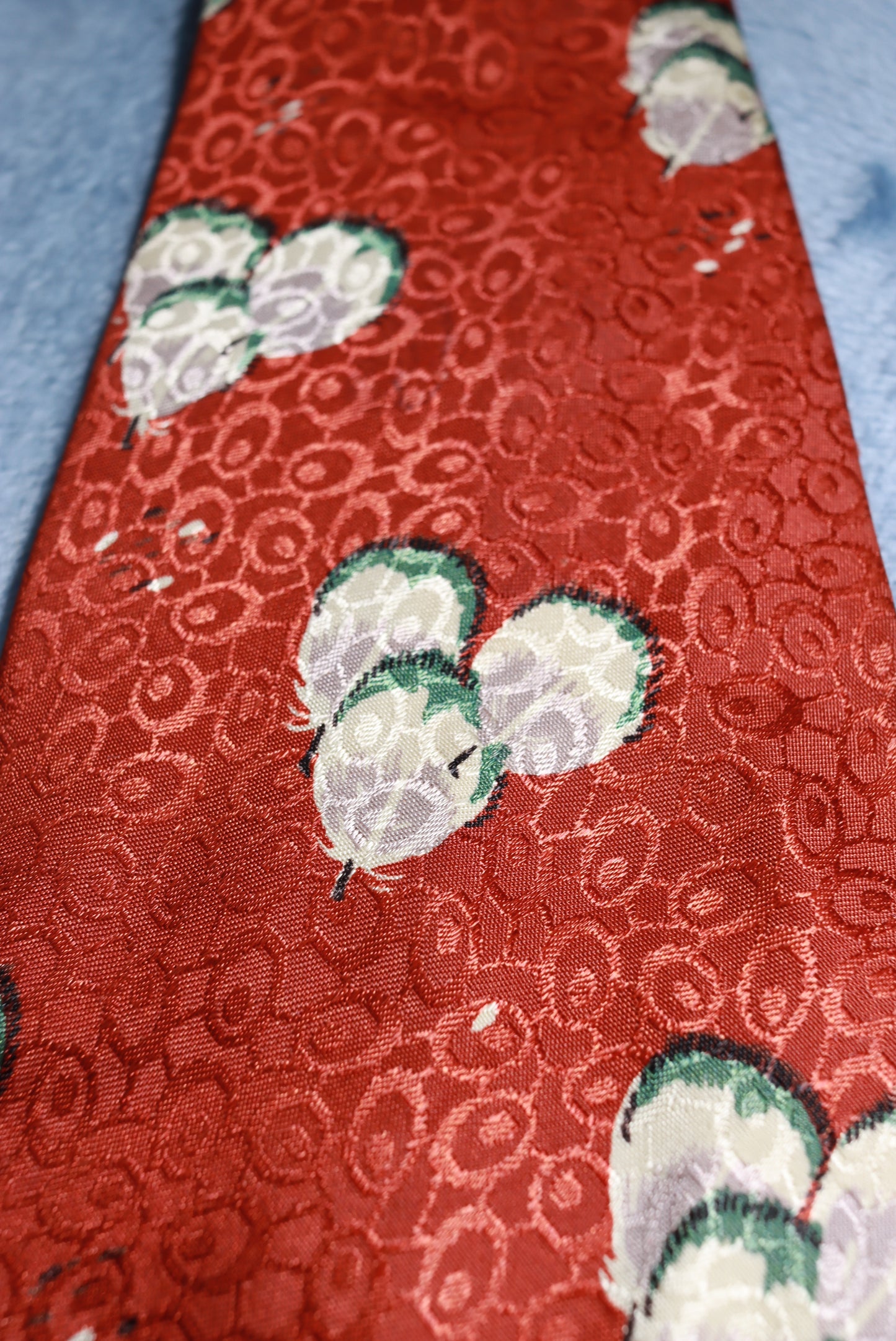 Wilson Brothers Yellowstone Prints Jacquard Vintage Swing Tie 1940s/50s