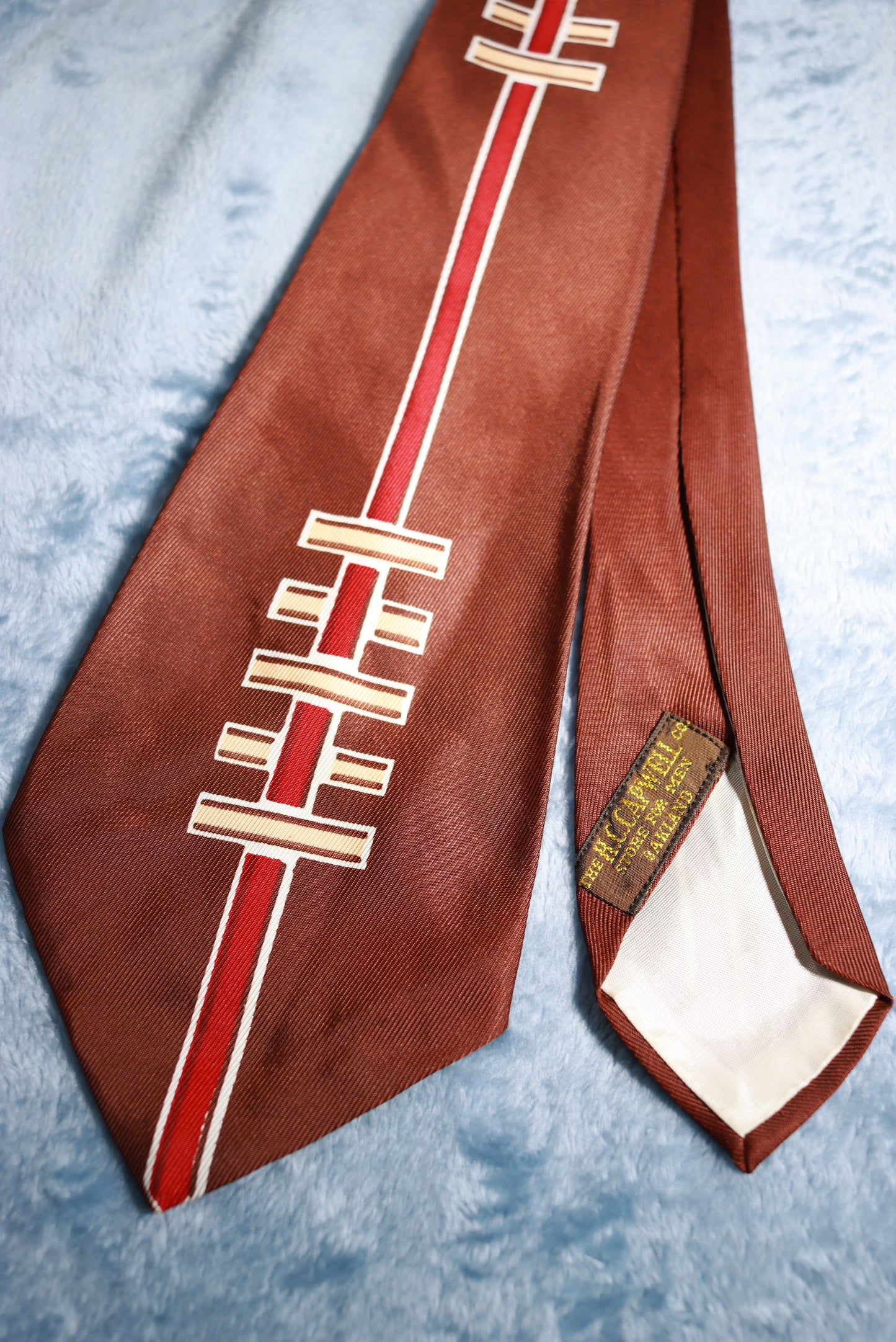 Signet Stitch Weave Vintage Swing Tie 1940s/50s