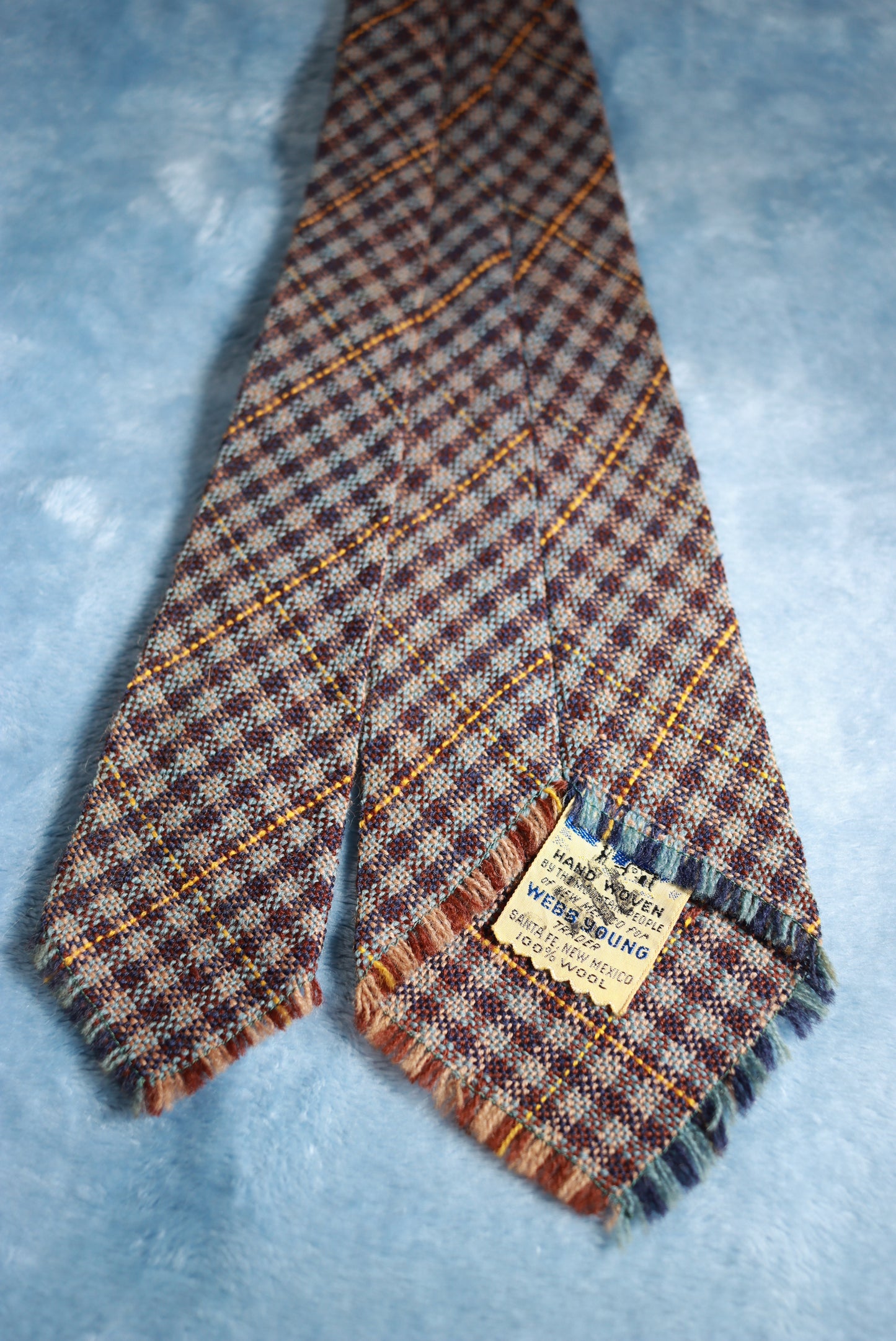 Vintage Hand Woven in New Mexico Wool Swing Tie 1940s/50s