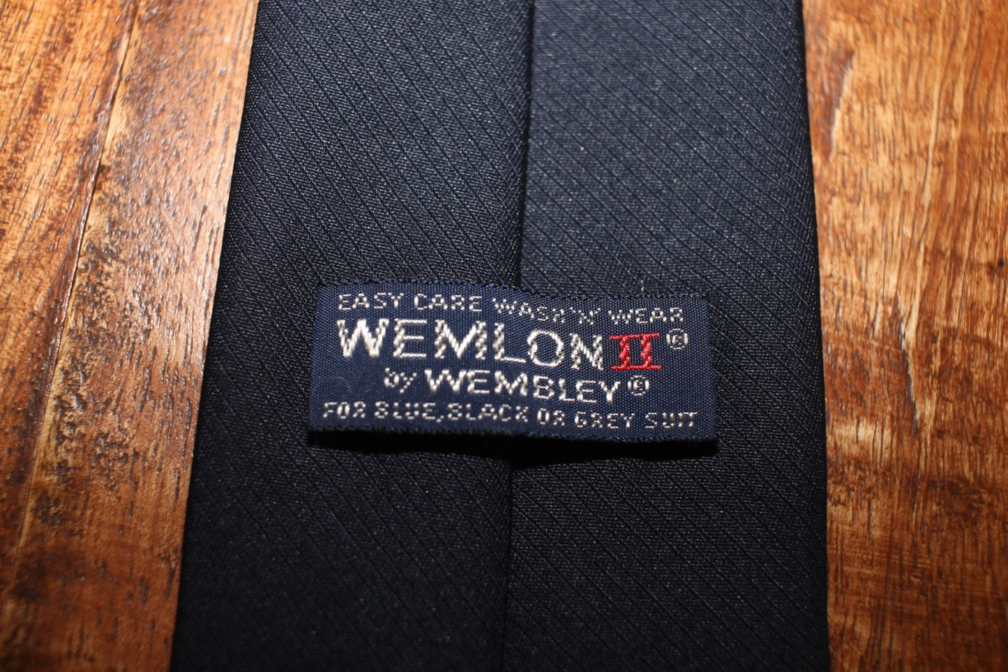 Vintage Wembley Wemlon navy blue tie