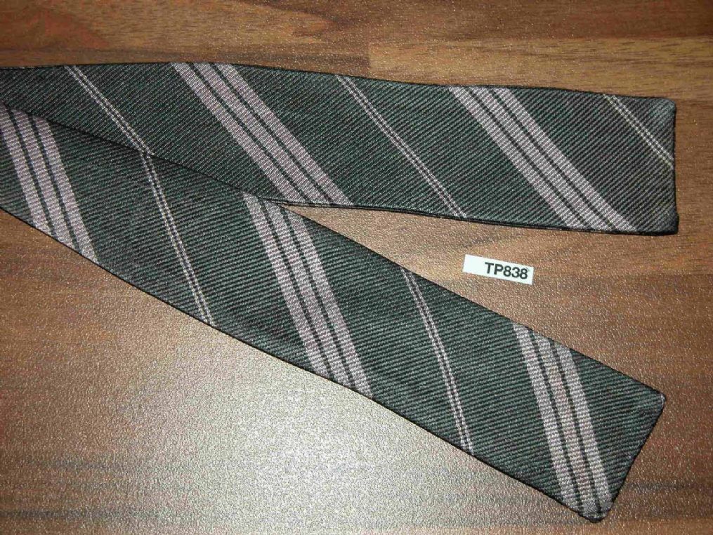 Vintage All Silk Grey Lavender Square End Self Tie Bow Tie Adjustable