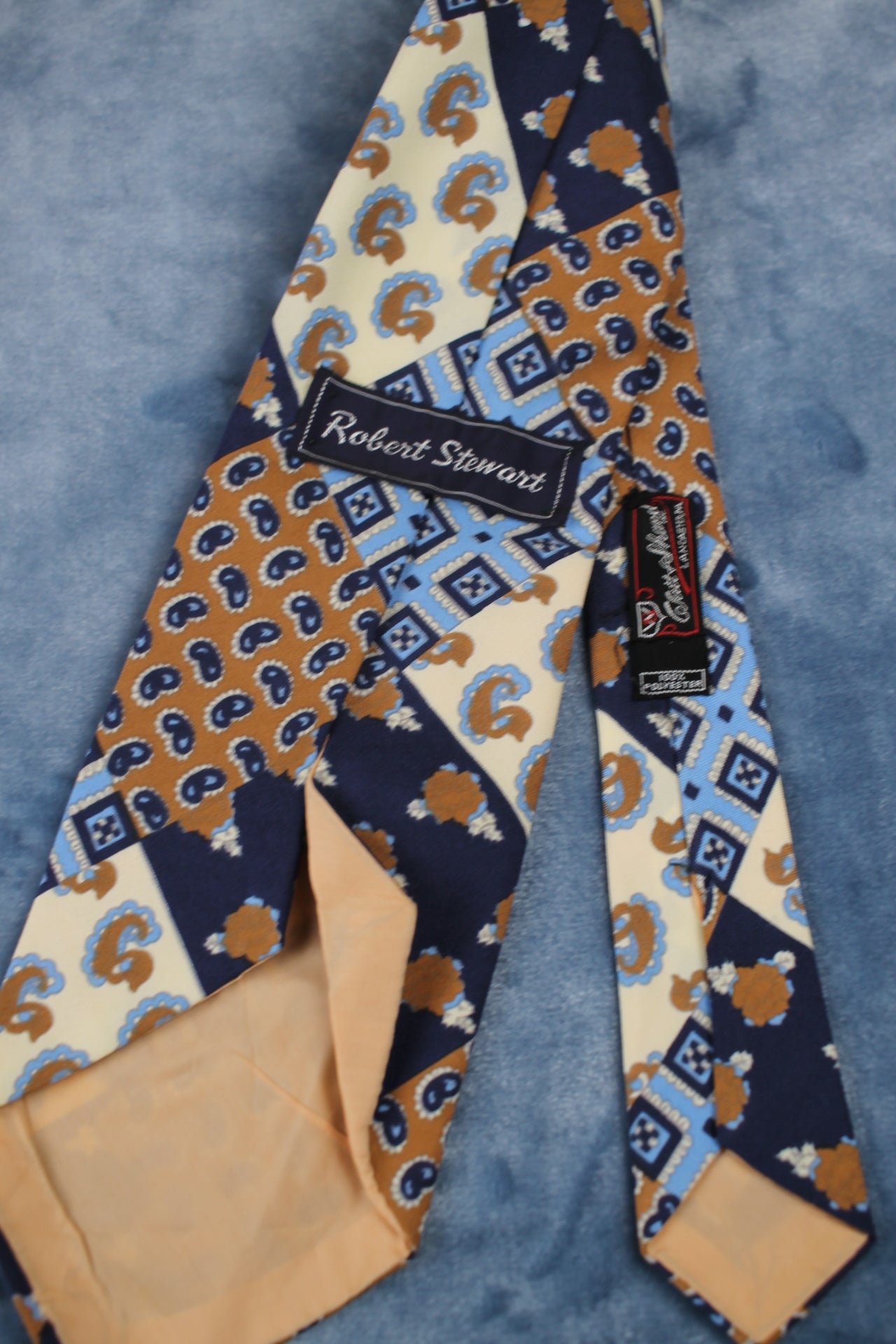 Vintage Robert Stewart 1960s pattern tie