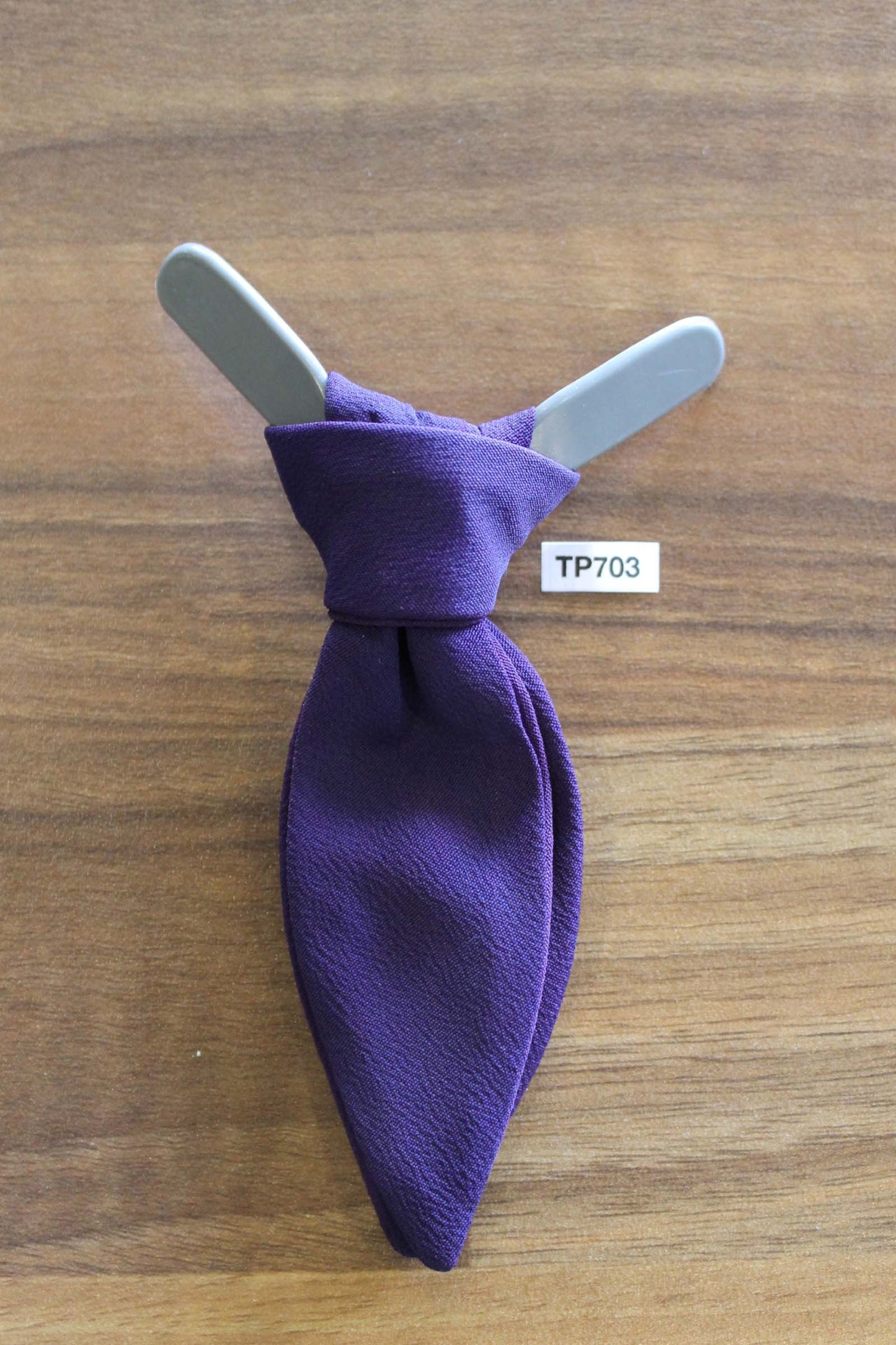 Vintage Purple Stubby Clip On Western Cowboy Kentucky Bow Tie
