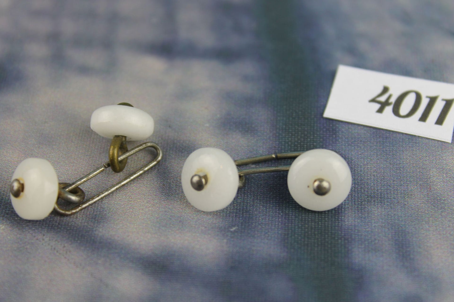 Vintage Lucite Button Style collar bars