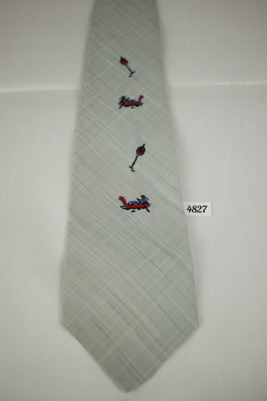 Vintage 1950s Vintage Penney's Towncraft Embroidered Gondolier Tie