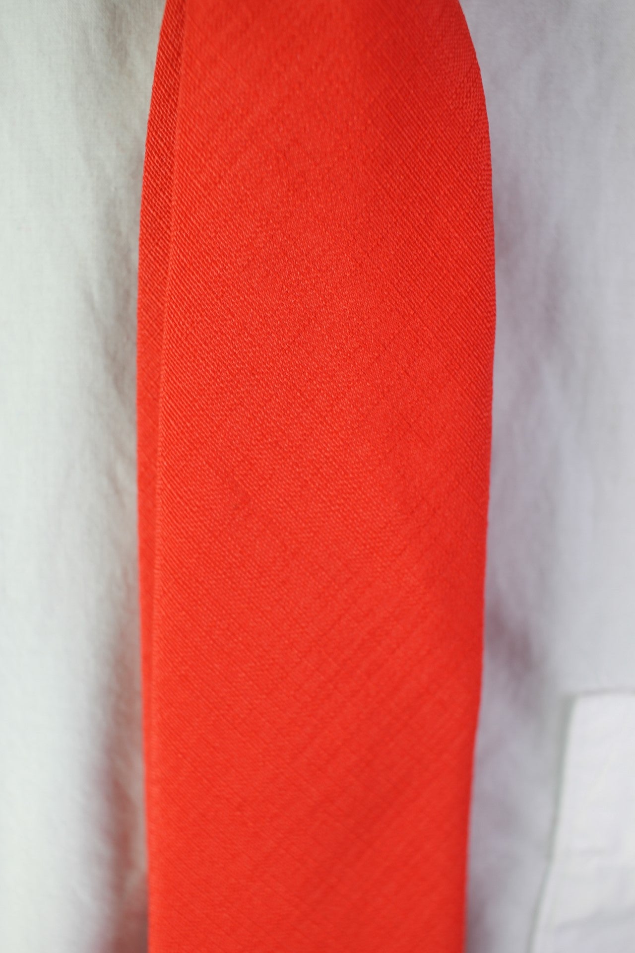 Vintage Baron bright red tie