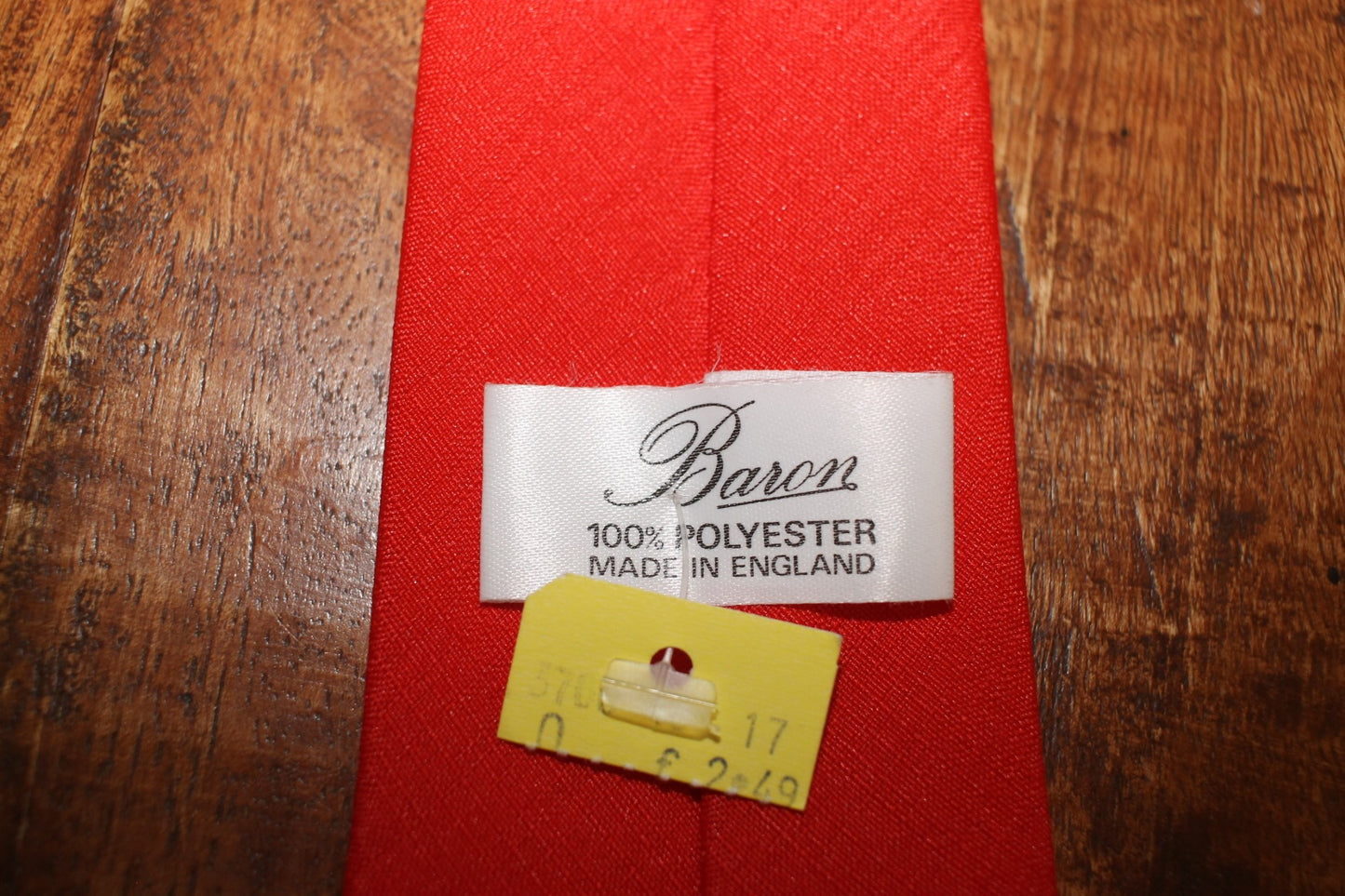 Vintage Baron bright red tie