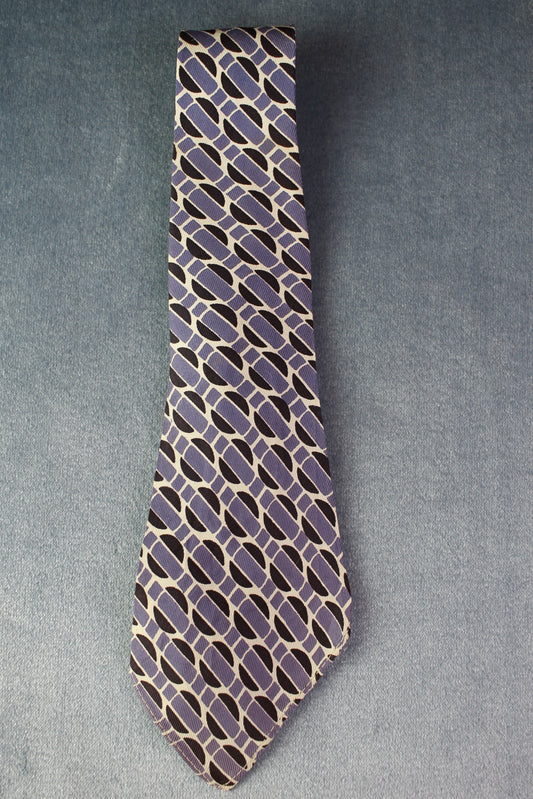 Vintage Superba Cravats lilac brown pattern swing tie