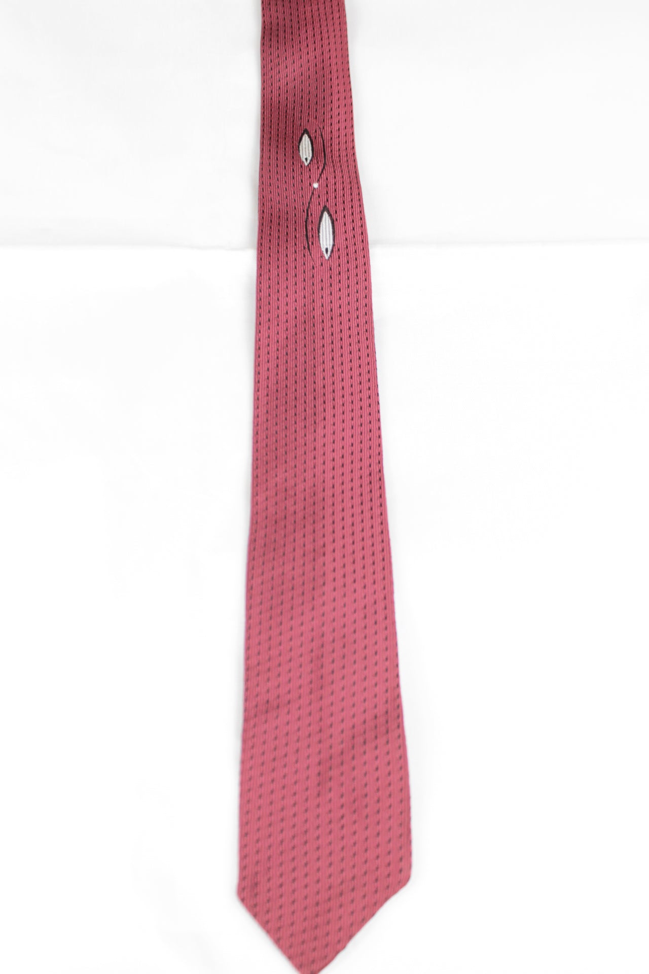 Vintage Currant Red 1950s Mod Skinny Tie