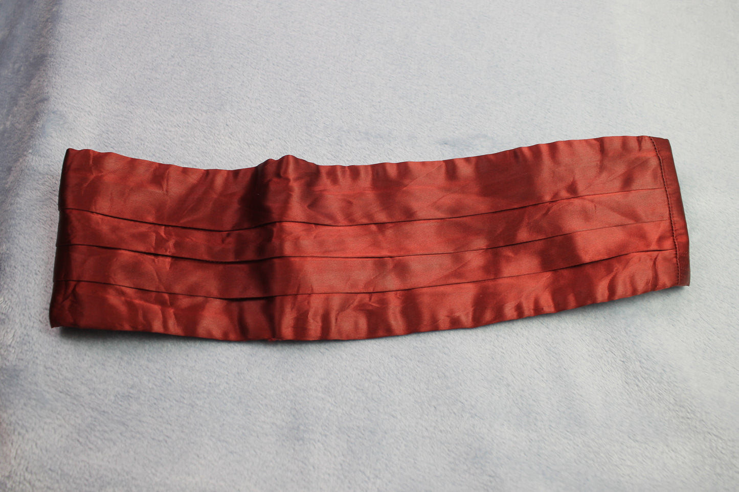 Vintage Rocola London dark red adjustable pleated cummerbund